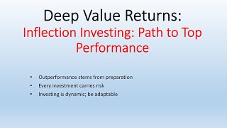 Celebrity Deep Value Returns: Inflection Investing; Path to Top Performance Net Worth