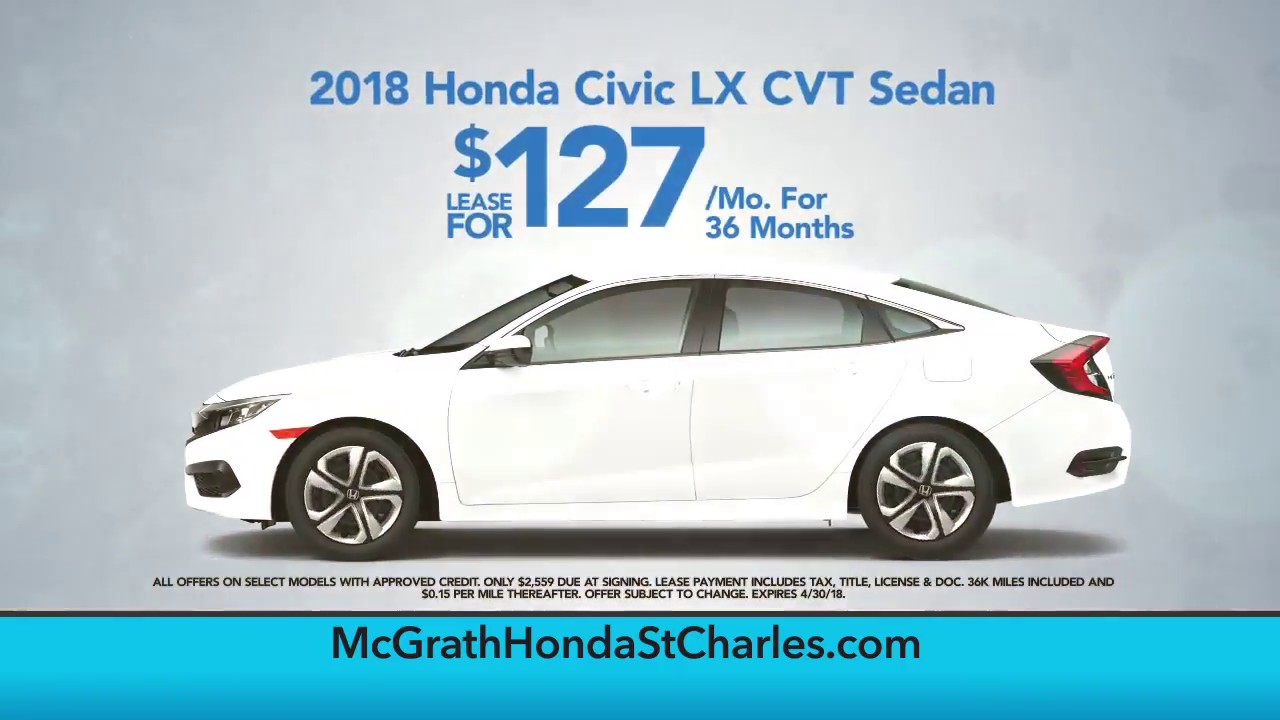 Honda Civic - $127 per mo. | McGrath Honda of St. Charles