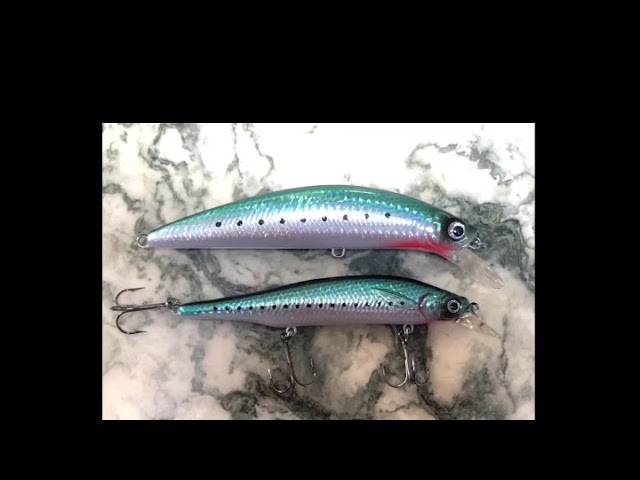 caivo fishing lures California Inshore Special Flash Minnow 110 I almost pierced my nose! Caivo - Blue/White Prism