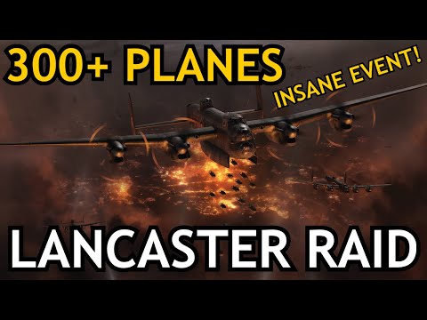 WAR THUNDER LANCASTER BOMBER RAID - Over 300 Planes!