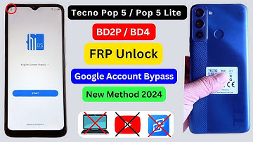 Tecno Pop 5 / Pop 5 Lite Frp Bypass || Tecno (BD2P / BD4) Google Account Bypass New Method 2024