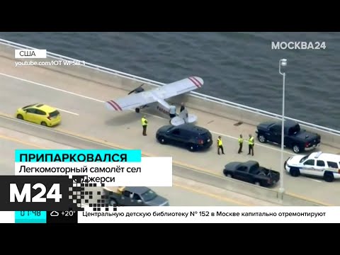 Юный пилот посадил неисправный самолет на автомобильный мост - Москва 24