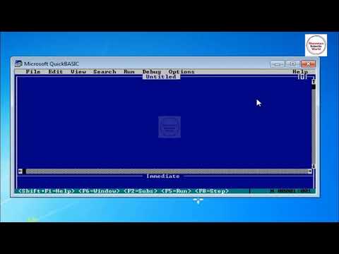 07 How to open a program in QBasic language