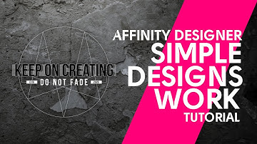 Affinity Designer Tutorial for Beginners - Simple & Strong Affinity Designer Logo Design