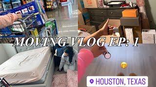 MOVING INTO MY FIRST LUXURY APARTMENT: Moving To Houston, Unpacking, and more🏡