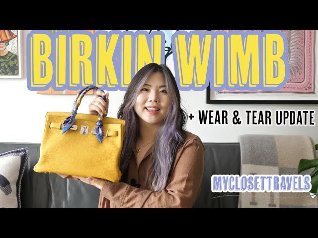 HERMES KELLY 25 ONE YEAR REVIEW  SWIFT LEATHER WEAR & TEAR + HOW TO TIE  TWILLY BOW 