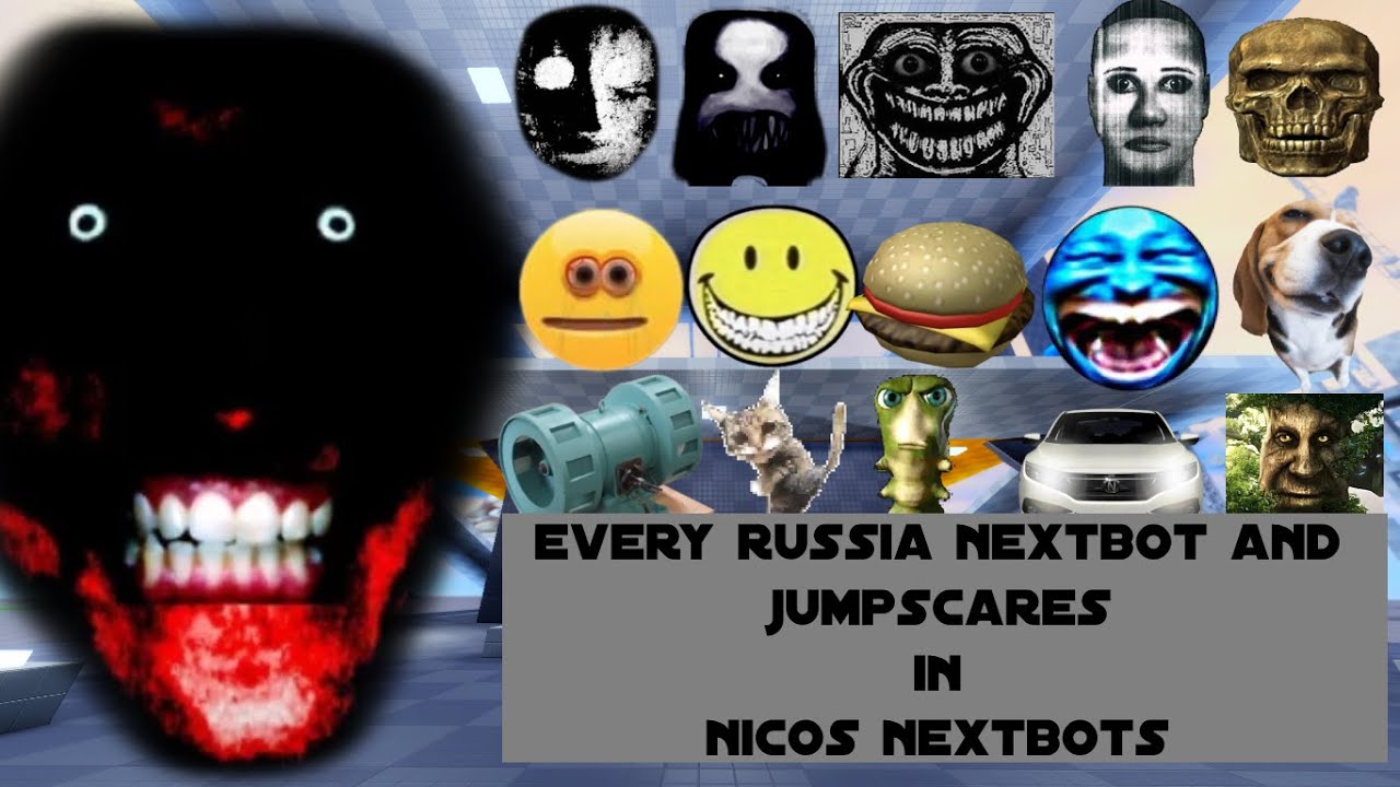 Every RUSSIA Nextbots And Jumpscares in nico's nextbots Fixed