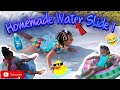 Homemade Water Slide Fun!!!!!