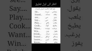 كلمات إنجليزية هامة مع النطق shorts#