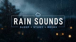Midnight Rain on Window | Ambience for Deep Sleep &amp; Relaxation (3 Hours)