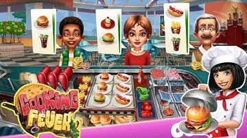 Cooking Fever - Gameplay Walkthrough Part1 - Fast Food Court Level 1-10 Completed(iOS, Android)🧑‍🍳🍽️