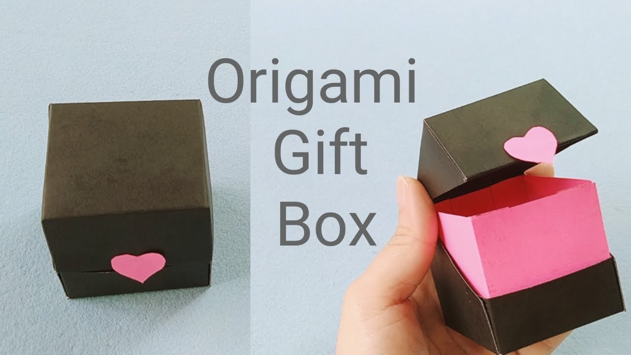DIY IDEAS | Origami | Origami Hinged Gift Box Tutorial | Diy Paper Gift ...