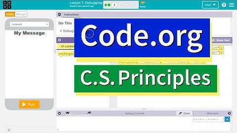Code.org Lesson 6.2 Debugging  | Tutorial with Answers | Unit 3 CS Principles