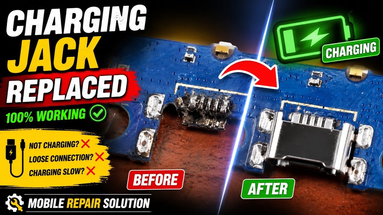 Android Phone Charging Jack Replacement | Charging Port Repair | Mobile ...
