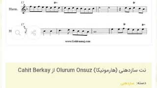 نت سازدهنی (هارمونیکا) Olurum Onsuz از Cahit Berkay