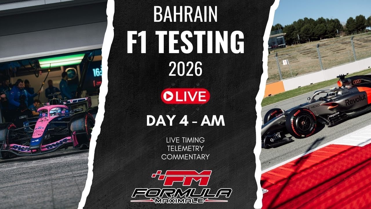 🔴 F1 2026 Bahrain Testing LIVE - Day 4, AM SESSION | Timing & Telemetry + Live Updates