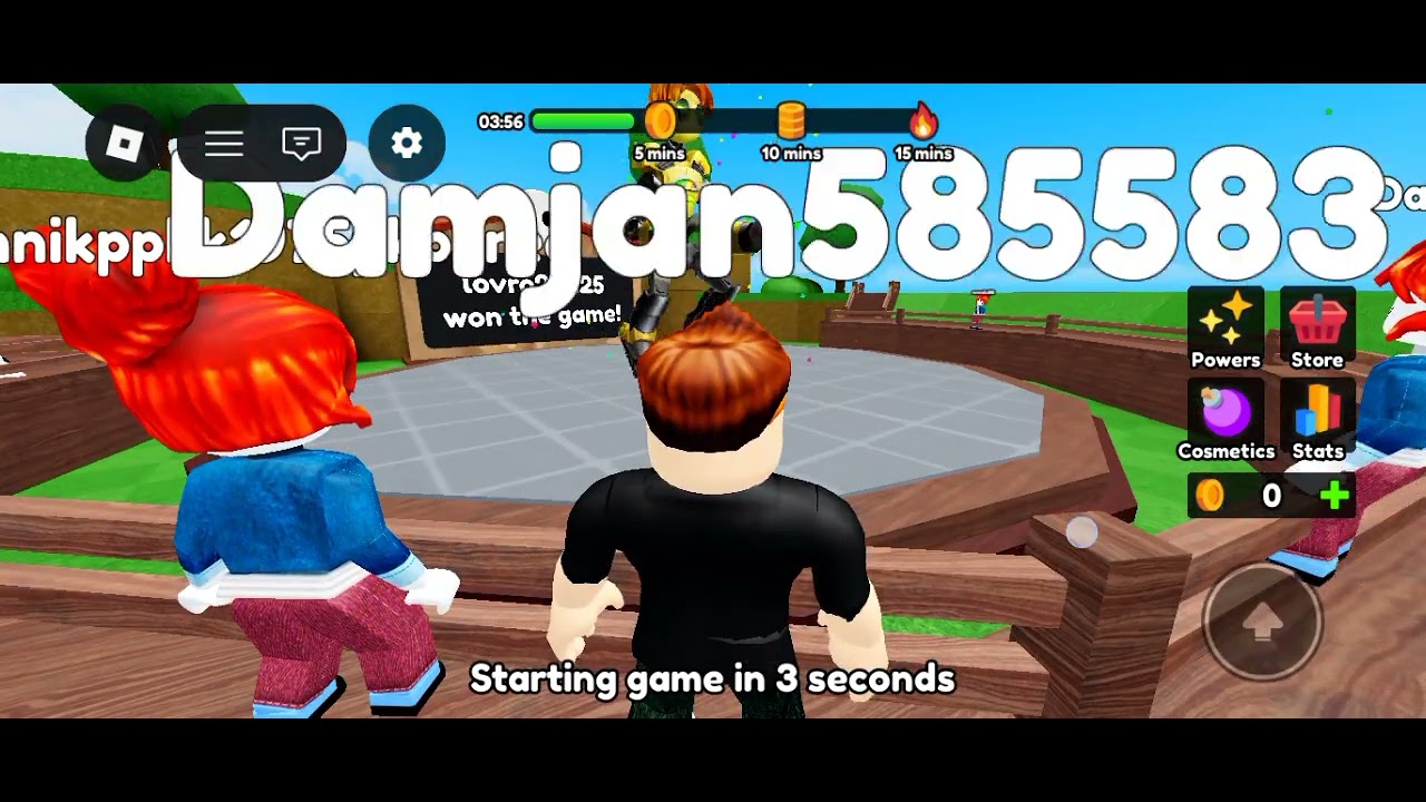 Playing roblox pass or die