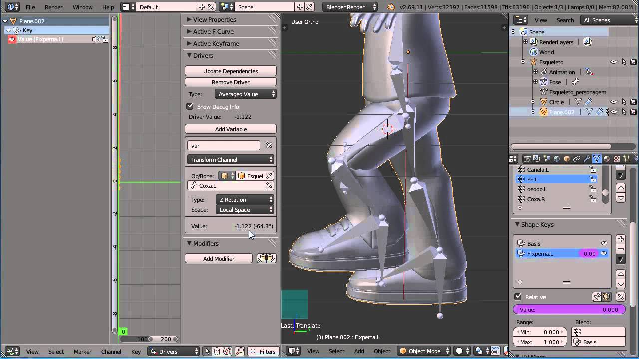 Amostra da aula do curso Rigging de Personagem com Blender - YouTube