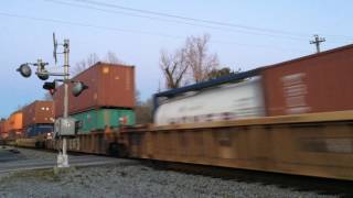 BNSF 9618 (EMD SD70MAC Executive Paint)  trails NS 233
