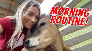 My Morning Routine at the NEW FARM WITH ALL MY PETS! 40+ Pets! Quarantine Edition