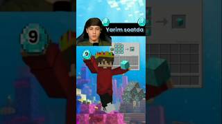 ARTIFACTdan chellenge: yarim soatda olmos block yasay oldimi🤯🥶😱😨 #minecraft #karl #artifact