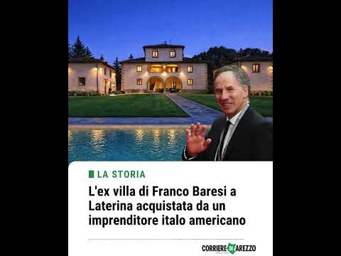 Video L'ex villa di Franco Baresi a Laterina acquistata da un imprenditore italo americano