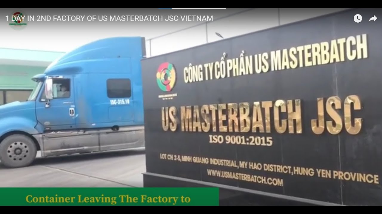 Une journée à la 2ème usine de US MASTERBATCH JSC Vietnam - YouTube