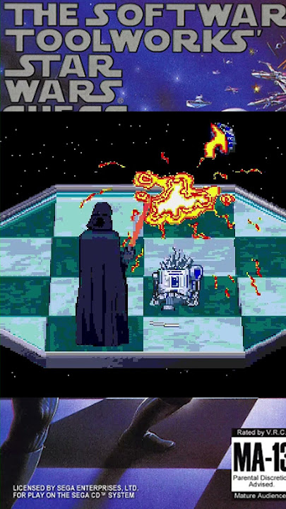 Star Wars Chess DEATH ANIMATION NO.1 (1993/SegaCD) #starwars #starwarsgame #sega #segacd #chessgame