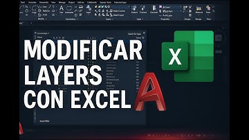 Autocad - Exporta capas a excel e importa usando un script (.scr)