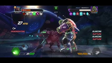 MCoC werewolf by night vs Maestro on node 49 (stunning reflection and polka dot power)