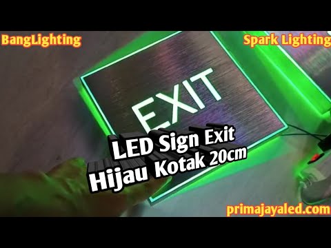 Seru nih pembahasan banglighting hari ini, Lampu LED Exit Besar Dua Sisi - Yuk langsung aja simak he. 