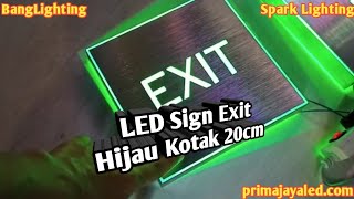 HOW TO EASY MAKE MAL EXIT EMERGENCY LIGHTS USING USED CARDS || AMFUN CEES. 