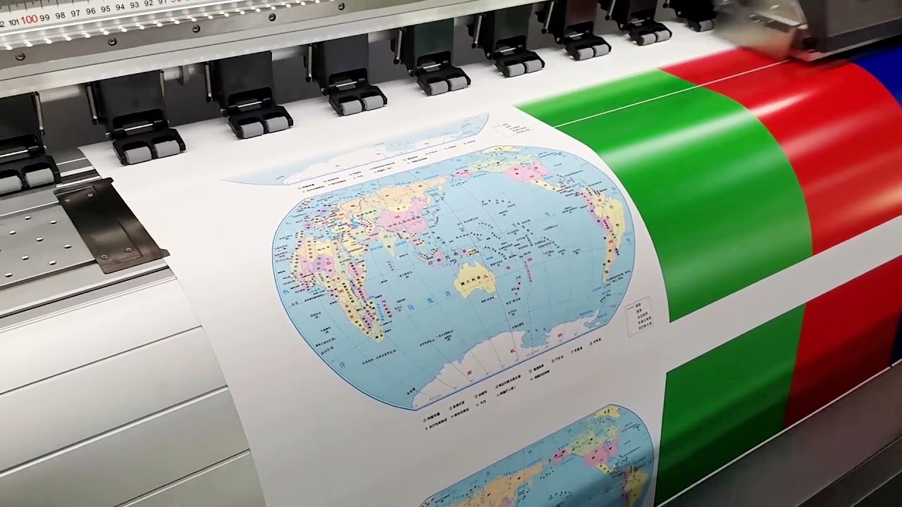 Xenons X3E high speed eco-solvent printer printing