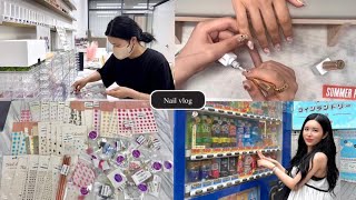 nail vlog] 케어영상 | 재료정리 | 네일재료언박싱 | 파우더네일 | 마블네일 | 네일샵원장브이로그 | 네일시술영상 | 휴무날 일본여행