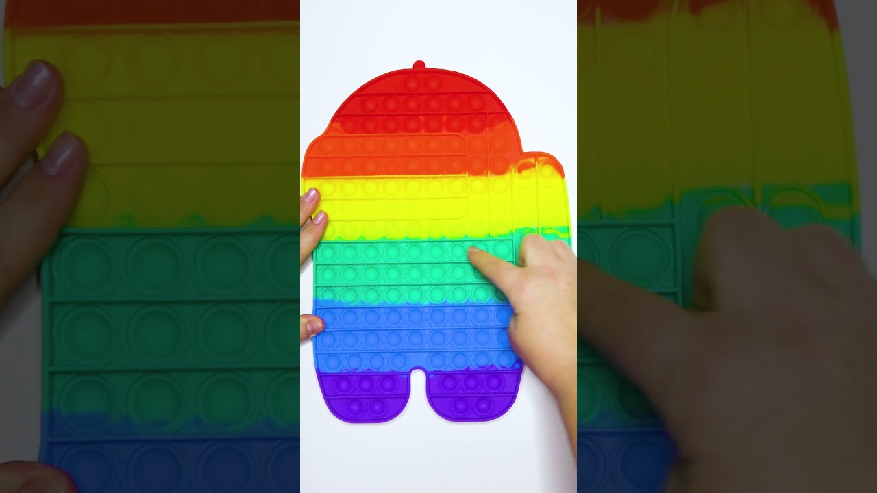 ASMR🌈New Jumbo Pop It Among Us🌈Pop It Fidget Toy🌈Tingly Triggers, Tapping, Relaxing Sounds