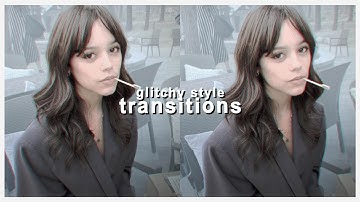 glitchy style transitions for edits - after effects tutorial + project file | klqvsluv