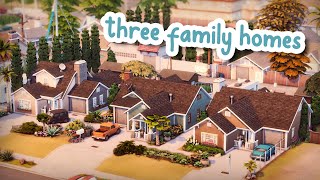 3 Family Homes on 1 Lot ☀️ || The Sims 4 Speed Build