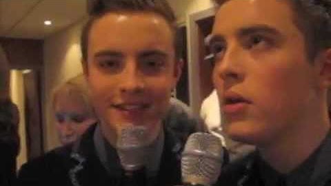 Backstage @ X Factor with Brian Friedman and Jedward