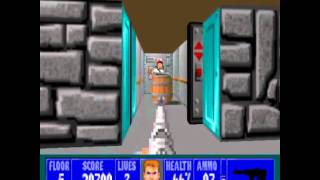 Wolfenstein 3D floor 4-5 (pistol start, im death incarnate)