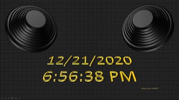 MatsClock 240057- Free Digital Clock for PowerPoint Presentation Slides