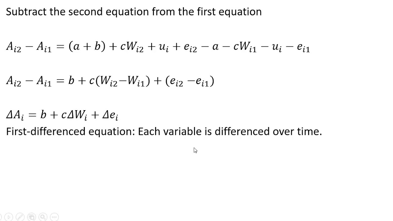 Sports Economics FirstDifferenced Estimator YouTube