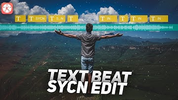 Text Beat Sync Effect in Kinemaster!🔥👌🏻| By MS TIPS AND TRICKS!