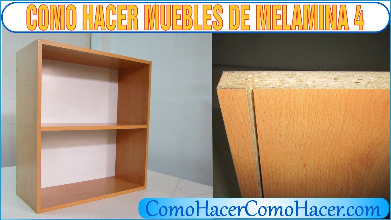 Bricolage como hacer muebles laminados melamina 4 youtube Diseño muebles cocina con repisa