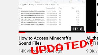 How to Access Minecraft's Sound Files!
