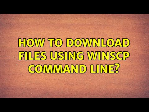 How to download files using WinSCP command line?
