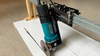 Real Inventions! Easy Way To Make Angle Grinder Sliding Cutting Jig