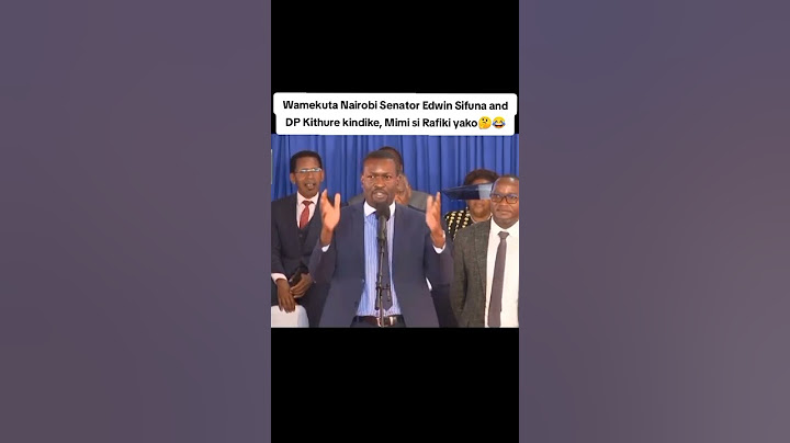 Mimi si Rafiki yako, Nairobi senator Edwin Sifuna & Kithure Kindiki 😂😂😂
