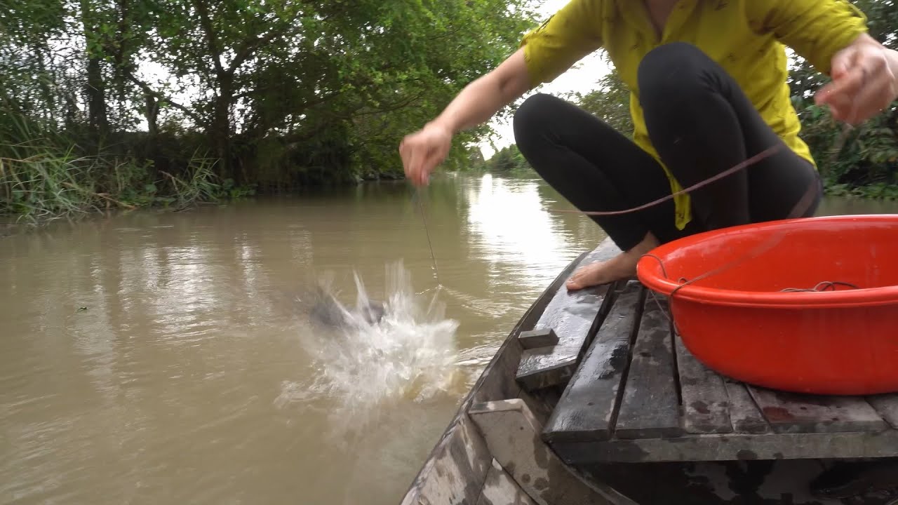 286 / Mấy Chị Em Làm Câu Viền Giăng Câu Cá Trê