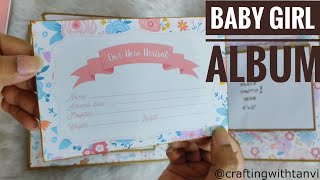 8 x 8 Baby Mini Album | Baby Girl First Year Album Walkthrough | CUTE Handmade album | *SOLD*