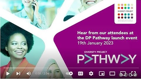 Diversity Project Pathway Programme, Launch Event 19th January 2023
